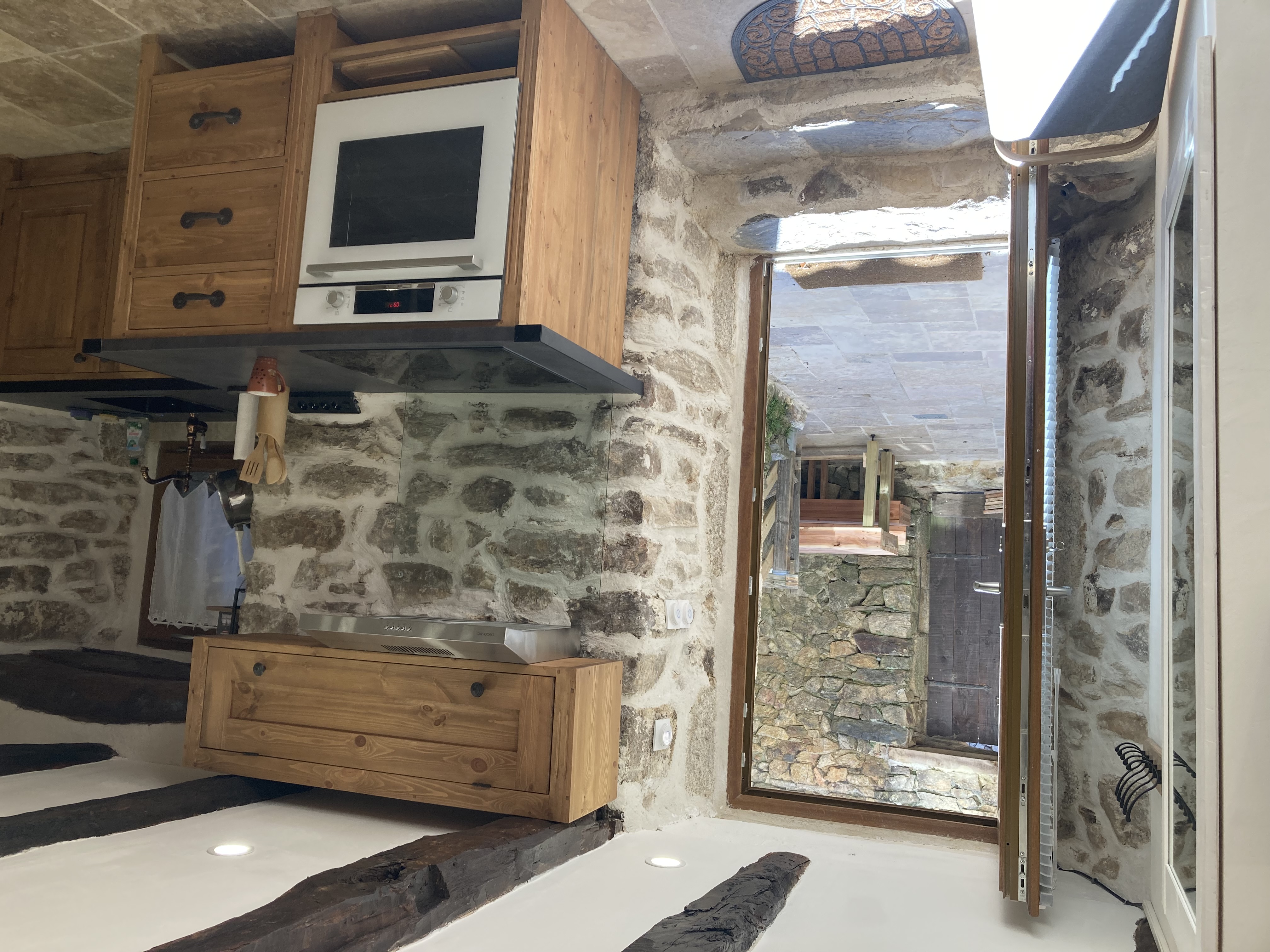 Terrasse du gîte Entre Eaux et Roches